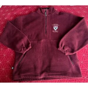 Harvard Business School Section J Class of 2004 Burgundy Fleece Pullover Men XL